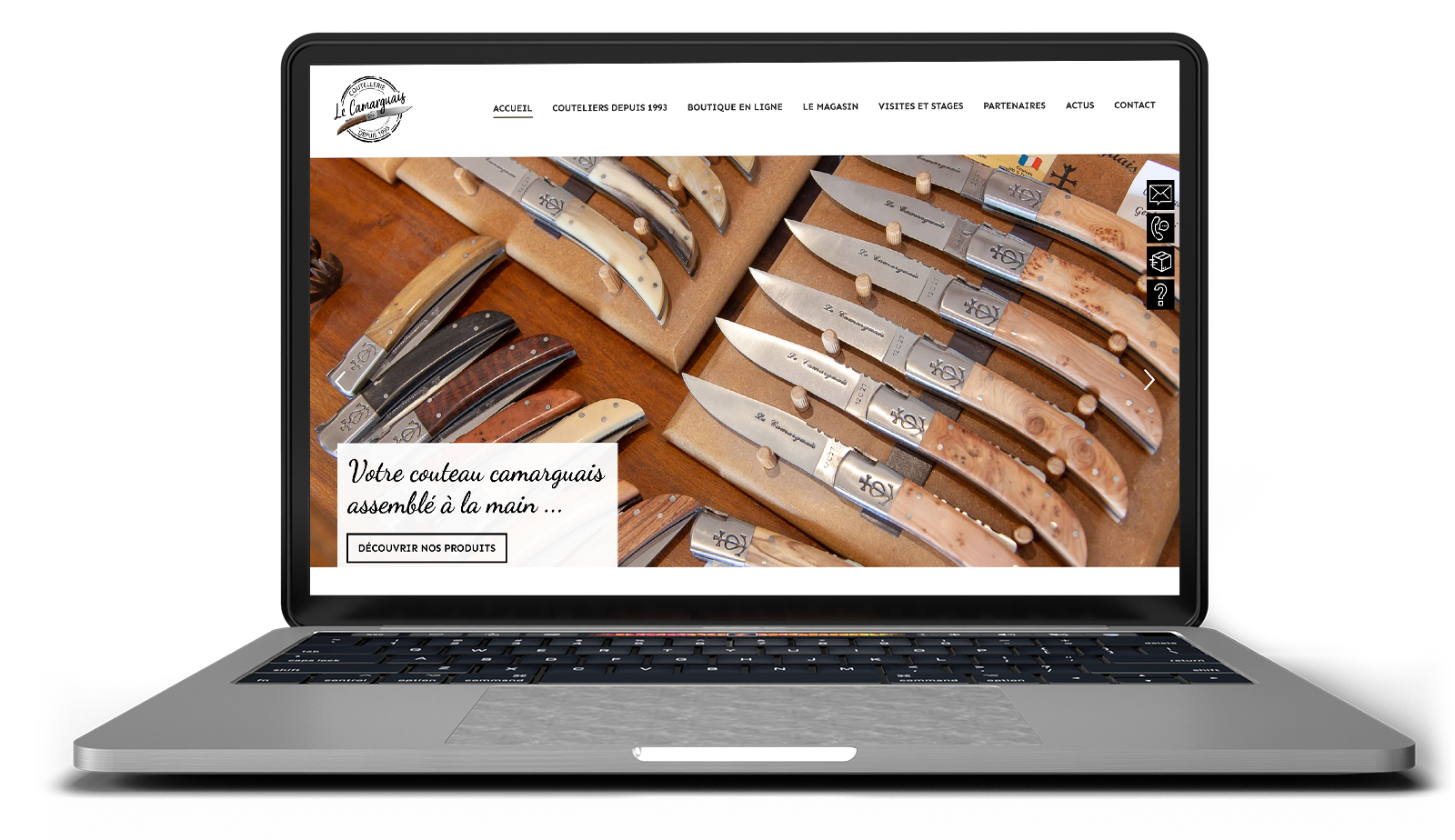 création d'un site e-commerce pour la Coutellerie Le Camarguais